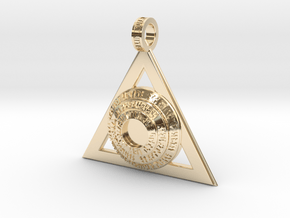Azorius Pendant Redesign in 14k Gold Plated Brass