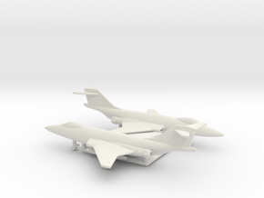 McDonnell F-101A Voodoo in White Natural Versatile Plastic: 6mm
