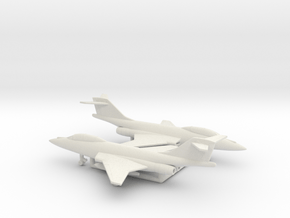 McDonnell F-101B Voodoo in White Natural Versatile Plastic: 6mm