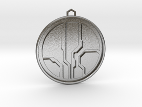 Halo Mantle of Responsibility Pendant in Natural Silver
