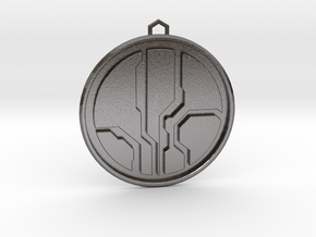 Halo Mantle of Responsibility Pendant in Processed Stainless Steel 316L (BJT)