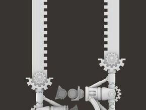 5 MK6 Blank Bionic Executioner Swords in Tan Fine Detail Plastic