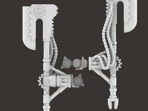 5 MK6 Hand Bionic Stright Axe in Tan Fine Detail Plastic