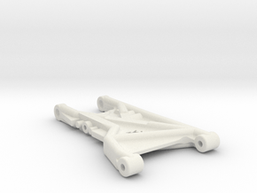 B4 Dyna Blaster / TR15T rear suspension arm in White Natural Versatile Plastic