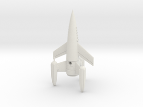 R-Rocket "Earth"-Class Small in White Natural Versatile Plastic