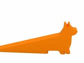 Door stop in Orange Processed Versatile Plastic