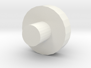 Wheel_test Disc in White Natural Versatile Plastic