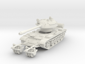 T-55 KMT-5 Mine Roller 1/76 in White Natural Versatile Plastic