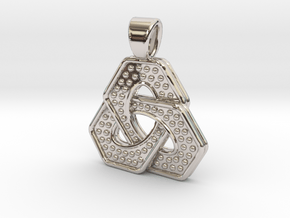 Odin's Knot [pendant] in Rhodium Plated Brass