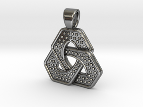 Odin's Knot [pendant] in Polished Silver
