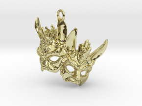 Jadu Heart Pendant / Charm in 18k Gold Plated Brass