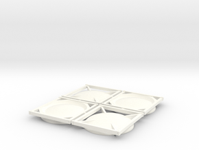 ISO Tank Container End Panels in White Processed Versatile Plastic: 1:43