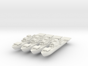9-Frigate 1:2400 x4 in White Natural Versatile Plastic