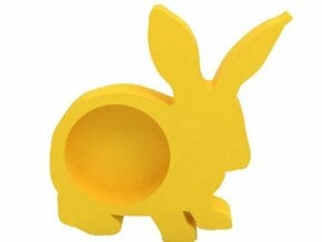 Tealight holder in Yellow Processed Versatile Plastic