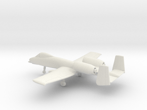 Fairchild Republic A-10 Thunderbolt II in White Natural Versatile Plastic: 1:144