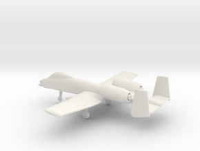 Fairchild Republic A-10 Thunderbolt II in White Natural Versatile Plastic: 1:160 - N