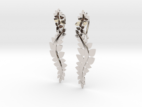 Earring Delicate Movements  in Rhodium Plated Brass