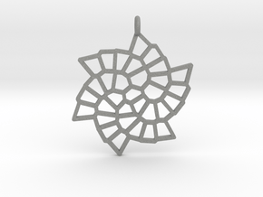 Snowflake Pendant in Gray PA12