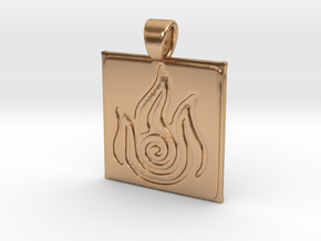 Four elements - Fire in Polished Bronze