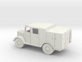 1/100 Mercedes radio truck Wehrmacht in White Natural Versatile Plastic