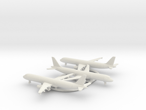 Airbus A321 in White Natural Versatile Plastic: 1:700
