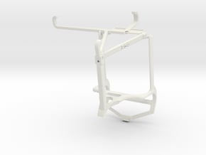 Controller mount for PS4 & Oppo K10x - Top in White Natural Versatile Plastic