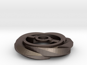 blast Wheel in Polished Bronzed-Silver Steel