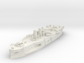 1/700 HMS Temeraire (1876) in White Natural Versatile Plastic