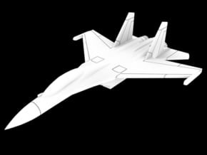 1:400 Scale Su-30M2 Flanker (Clean, Gear Up) in White Natural Versatile Plastic