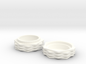 Hexa ring box in White Premium Versatile Plastic