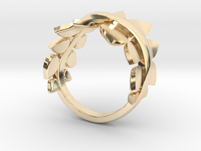 Ring Delicate Movements in 14k Gold Plated Brass: 3.5 / 45.25