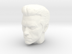 Terminator - Head Sculpt without Glasses in White Processed Versatile Plastic