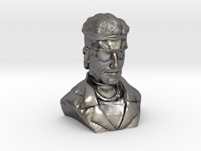 Big Boss Bust - Full Color in Processed Stainless Steel 316L (BJT)