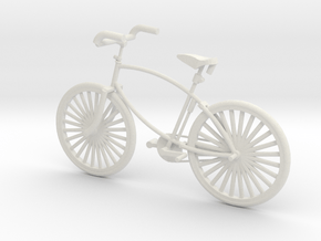 1/24 Scale Military Bicycle British WW2 in White Natural Versatile Plastic