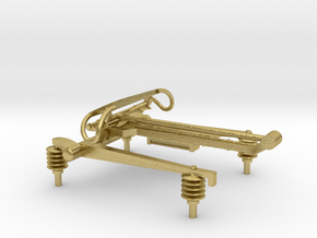 (1:76) BW-HS Pantograph (Lowered) in Natural Brass
