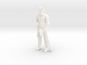 Viking Figure - 1.24 in White Processed Versatile Plastic