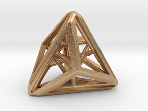 Skew Dodecahedron (D12), Tetraoid in Natural Bronze