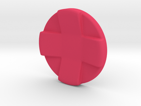 D-pad Button Topper - Concave 4-way large in Pink Smooth Versatile Plastic