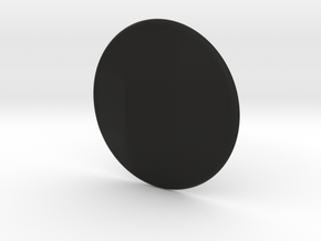 D-pad Button Topper - Convex 8-way large in Black Smooth Versatile Plastic