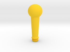 Joystick Stem with ball top in Yellow Smooth Versatile Plastic