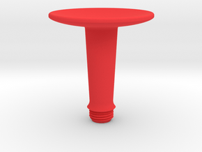 Joystick Stem with concave disc top in Red Smooth Versatile Plastic