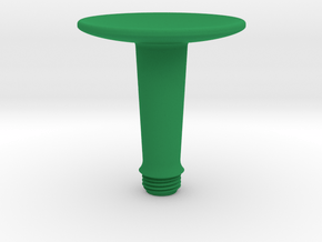 Joystick Stem with concave disc top in Green Smooth Versatile Plastic