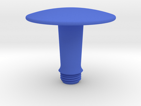 Joystick Stem with convex disc top - short in Blue Smooth Versatile Plastic