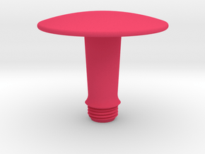 Joystick Stem with convex disc top - short in Pink Smooth Versatile Plastic