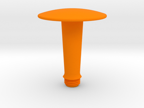 Joystick Stem with convex disc top in Orange Smooth Versatile Plastic