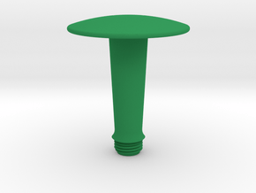 Joystick Stem with convex disc top in Green Smooth Versatile Plastic