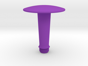 Joystick Stem with convex disc top in Purple Smooth Versatile Plastic