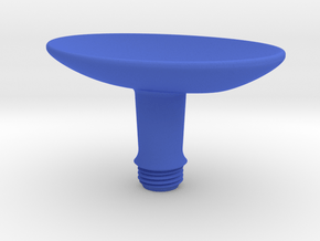 Joystick Stem with concave oval top - short in Blue Smooth Versatile Plastic