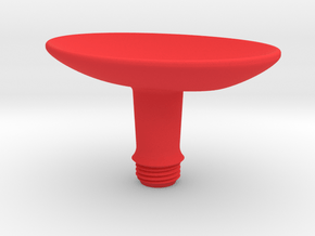 Joystick Stem with concave oval top - short in Red Smooth Versatile Plastic