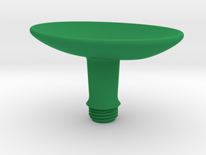 Joystick Stem with concave oval top - short in Green Smooth Versatile Plastic